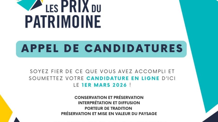 Les prix du patrimoine 2026