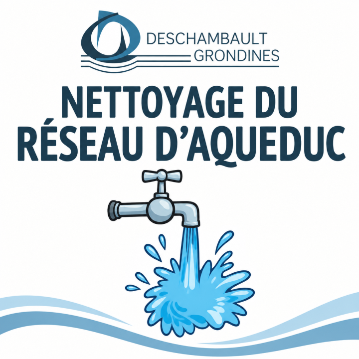 Nettoyage du réseau d'aqueduc