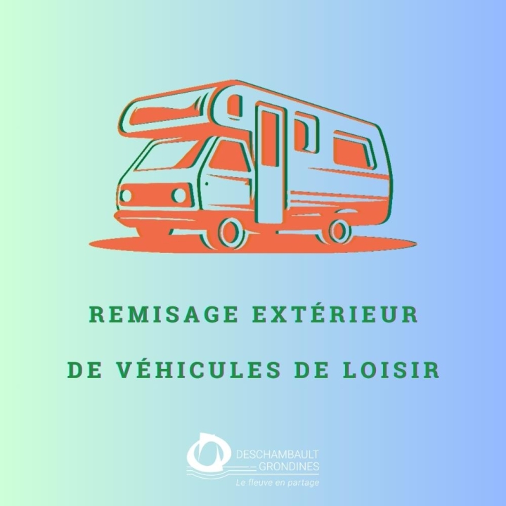 Remisage extérieur de véhicules de loisir