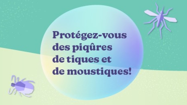 PROTÉGEZ-VOUS DES PIQÛRES DE TIQUES ET MOUSTIQUES